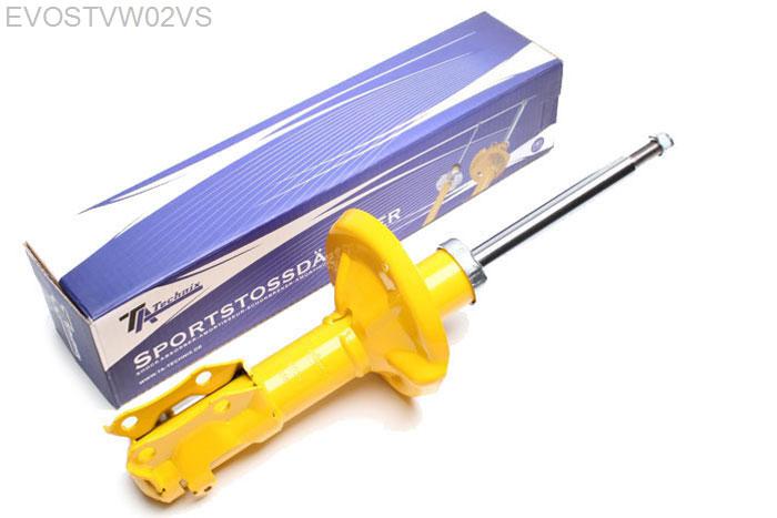 EVOSTVW02VS, Sport schokdemper Vooras, VW Golf III, Sport shock absorberSeat Arosa, Cordoba, Ibiza II and III, Inca, Toledo, VW Caddy,Corrado, Golf II and III, Jetta II, Lupo, Passat, Polo IV, Ventofront axleOE-Spring seat: -20mm, Sportschokdemper met ingekort demperhuis, veerschotel is 20mm lager geplaats als origineel, Passat 35I bis Modelljahr 92 oder Fgst-Nr.: P-026435, Verlaging tot -40mm mogelijk, Prijs is per stuk ! , aantal ingeven bij bestellen